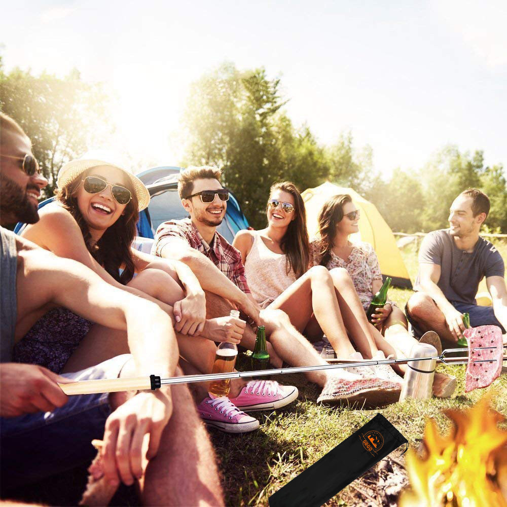 Marshmallow/Hot Dog Roasting Sticks with Storage Bag 8 Pack