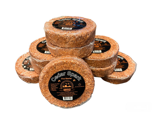 10- pack- GBGO Cedar Spark Fire Starter