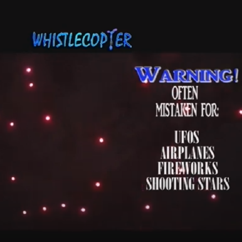 Night Sky looks like stars with whistle copter